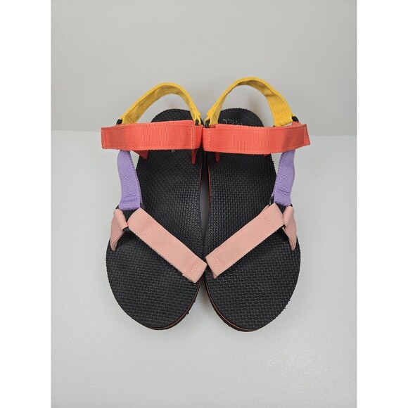 Time and Tru Platform Nature Multi Color Pastel Sandals Rainbow Women's  Size 9 - Picture 3 of 12